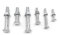 SHUNCHG 20 Piezas Tornillos de Cabeza Redonda Plana Tornillos Perno de Carruaje M8×60 Galvanizados con Tuerca Hexagonal Brida Acero al Carbono Tornillos M8