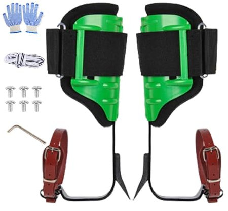 Baumklettern Spikes Set | Verstellbare Baumklettersporen-Set | Ergonomische Klettersporen | Abnehmbare Und Waschbare Sporen Für Obstpflück | Baumkletterausrüstung Mit Stacheln Für Gartenarbeit, Obstpf