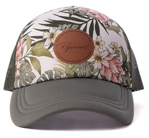 Rip Curl Damen-Trucker-Cap, Leichte und Atmungsaktive Baseballkappe aus Mesh mit Verstellbarem Snapback und Gebogenem Schirm für Sonnenschutz