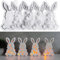 ALEFBET Silikonformen Gießformen Ostern, Silikonform Ostern Hase, Silikon Gießform Ostern, Silikonformen Kaninchen, Gipsformen zum Gießen, Epoxidharz Formen Ostern Ornamenten (Hase B)