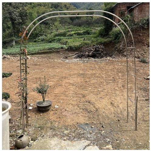 Arco da giardino in acciaio inox, larghezza 2,4 m, pergolato da assemblare liberamente 10 pergolati per la vita all'aperto