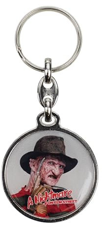 SD TOYS Freddy Schlüsselanhänger aus Metall, Alptraum, rund, bunt, S