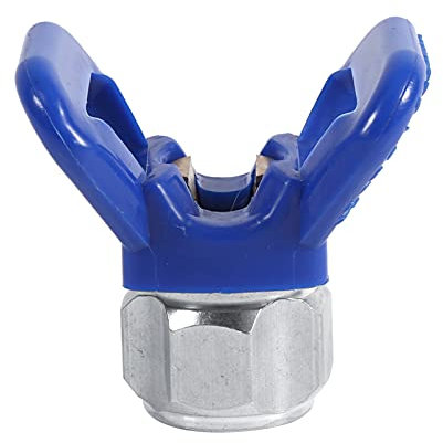 AIRLESS Spray Pistole SPRÜHPFENNE DÜSE WACHE Sitz ERSATZ UNIVERSALWERKZEUG BLAU NEU Alles SPRÜHPPISTOLE DÜSENHALTER