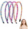 Zernblend 4 Stück Candy Donut Cerchietti, Hairband Bambina, Cerchietto, Headband