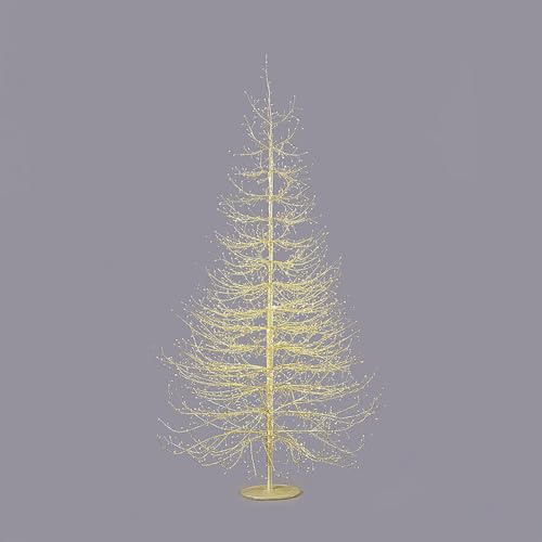 EDG Enzo De Gasperi Faggio Rich Albero di Natale con 2690 Microled 210x130cm Oro