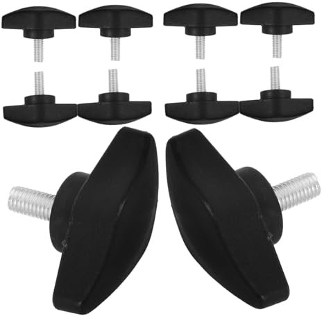 BESPORTBLE 10 Pcs Microphone Stand Thumb Screws Tee Wing Knobs Adjustable Clamping Fasteners for Music Stands Compatible