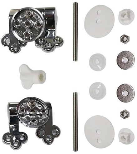 2 PZ Soft Close Cerniere del Sedile del Water In Lega di Zinco Rallentamento Sostituzione Sinistra/Destra Sedile del Water Raccordi con Viti di Montaggio