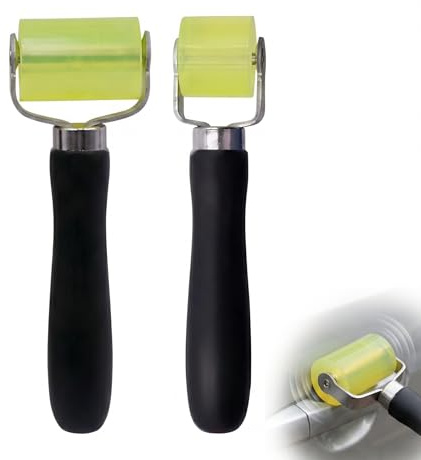 2 Stück Andrückroller Andrückwalze,30mm / 50mm,Andruckrolle Werkzeug,Alubutyl Roller,Nahtroller,Andrückwalze,Silikon Roller,Für Kantenumleimer,Anpressrolle Für Kantenumleimer (Groß + Klein)
