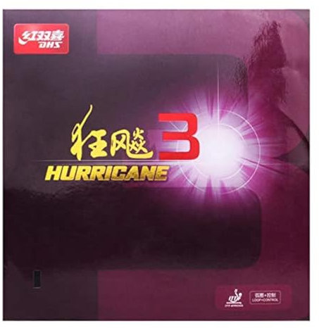 Double Happiness DHS Hurricane 3 Mid - schwarz - 2.2mm
