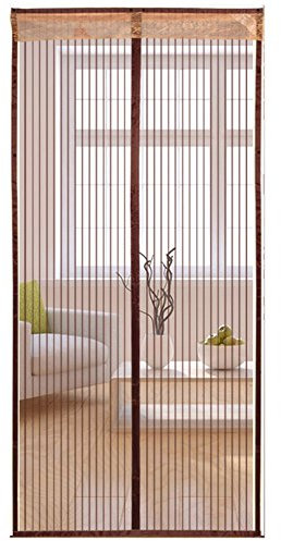Liveinu Zanzariera Magnetica Per Porte Finestre Tenda Zanzariera Con Magneti Rete Anti Zanzare Zanzariera Marrone 85x240cm