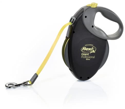 flexi Giant Professional L Gurt 10 m für Hunde bis 50 kg, schwarz/Neongelb