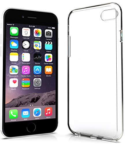 N NEWTOP Cover Compatibile per iPhone 6 Plus e 6S Plus, Custodia Trasparente Sottile TPU Clear Silicone Morbida Silicone Case