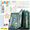 Anyasen Rundstricknadel Set 11 Stücke 80 cm Edelstahl Runden Häkeln Stricknadeln Häkelnadeln Set Rundstricknadeln Stricknadeln Rundstricknadel mit 73 Stücke Strickwerkzeuge (Größen 1,5 mm bis 5,0 mm)