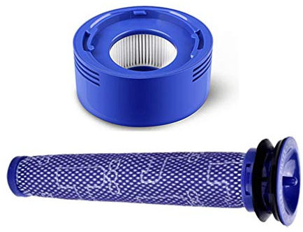 AMSAMOTION Sostituzione del set di filtri per Dyson V8 +, V8, V7 Absolute Animal Motorhead Vacuum, 1 pre filtri e 1 filtro HEPA, sostituisce il codice 965661-01 e 967478-01