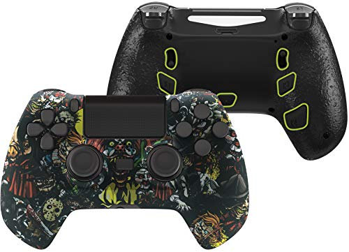 eXtremeRate DECADE Tournament Controller(DTC) Actualización Kit para ps4 JDM-040/050/055 Control Actualización Board&Carcasa Ergonómica&Botones Traseros&Gatillos Stop-No Incluye Mando(Fiesta de Miedo)