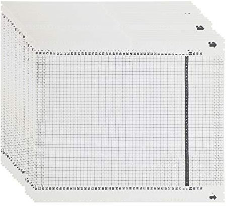 Pssopp 50-teilige Strickmaschinen-Lochkarte, 40 Stich, Nylon, Universal für KH860, KH868, KH260, KH881, KH891-894