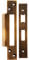 Forend Strike and Fixing Pack - Suitable for Sashlocks - Antique Brass | Forend Strike & Fixing Protective Plate Set - Door Lock Furnishings - Forend Plate, Strike Plate and Screws Included