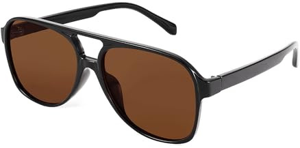 FEISEDY Vintage 70er 80er Sonnenbrille Herren Damen Mode Retro Brille mit UV400 Schutz Leichtgewicht Rahmen B2751