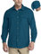 33,000ft Men's Long Sleeve Shirts UV Protection Safari Button-Down Shirt Breathable Wicking Quick Drying Outdoor Top with Pockets for Hiking Fishing Golfing,Dark Blue 2XL