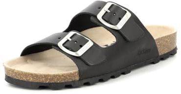 Kickers Elk, Sandales Femme, Noir, 36