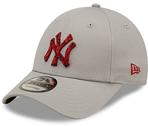 New Era Marble Infill 9forty Cappellino da Baseball, Grigio, Taglia Unica Uomo