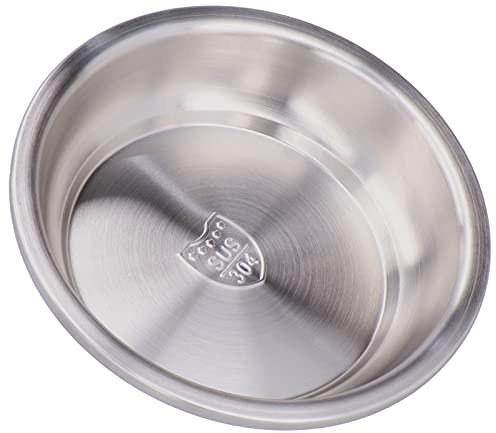 Platos Redondos De Acero Inoxidable, Platos De Cocina Para Servir Platos Hondos, Cuencos De Preparación De Metal Para Salsas, Aperitivos, Aperitivos, Salsas, Ensaladas(18cm)