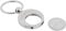Personalised Engraved with Name or Initials Trolley Coin Silver Finish Keyring