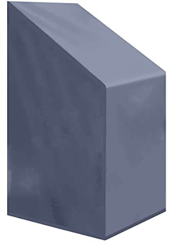 Premium Abdeckplane Stapelstühle 70x85x80/120 cmEssbank Sitzbank Holzbank Gartenmöbel Gartentisch Hülle Abdeckung Haube Schutzhülle Abdeckhaube 900 D, 500 g/m², 6.000 mm Wasserbeständigkeit Anthrazit