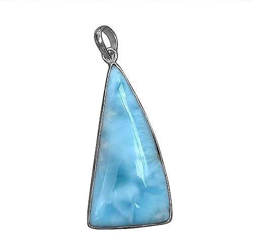 Meadows 925 Sterlingsilber Larimar Edelstein 9,38 g Anhänger feiner Schmuck, Sterling-Silber Stein, Labradorit