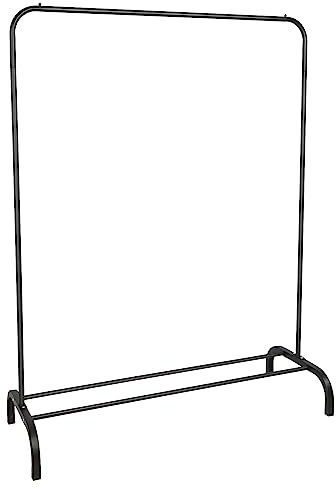 HUOLE Portant/Penderie à vêtement Métal étendoir, séchoir à Linge Porte-vêtements - Porte-vêtements pour chambre à coucher - Portant à vêtements en Métal (40 * 110 * 150cm-noir)