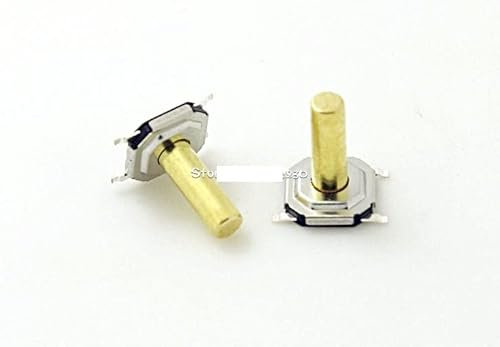 HUJWLBWF Taktiler Takt-Druckknopf, 100 Stück, 4 x 4 x 6 mm, 4 x 4 x 6 mm, 4 x 4 x 6 mm, taktiler Druckknopfschalter, Takt, 4-poliger Schalter, Mikroschalter, SMD-Taktschalter
