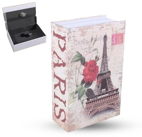 Caja Fuerte Para Libros, Caja Fuerte Con Cerradura, Caja Fuerte Para Dinero, Caja Fuerte Portátil Para Libros, Caja Fuerte Para Guardar Joyas, Caja Fuerte Con Llave, Caja Fuerte Para(B)