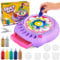 Kunst und Handwerk für Kinder im Alter von 4-8 Jahren, Farbe-Drehkunst-Maschinen-Set, coole Mal-Spinner-Spielzeuge-Sets, kreative Kunstmaterialien Geschenke für Jungen und Mädchen (Lila)
