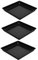 MERRYHAPY 3piezas Bandejas De Plástico para Plantas Saucers Rectangulares Resistentes para Macetas para Interiores Y Exteriores Previene Fugas De Agua Y Mantiene El Suelo Limpio