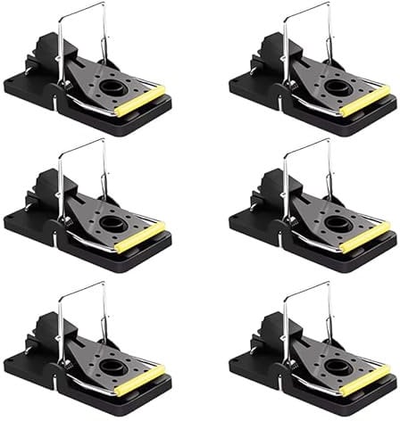 Prowl Control Mouse Traps – Pack of 6 | Fast-Acting Mice Traps for Indoors | Humane, Reusable Mouse Trap | Safe for Pets & Family | Powerful Rodent Repellent Alternative