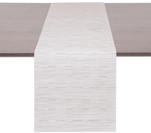 Myir JUN Tischläufer, Tischläufer Modern Tischläufer Abwaschbar Tischläufer Outdoor Wärmeisoliertes PVC für Häuser Restaurants Hotels 40 x 140 cm (Beige)