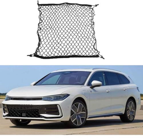 BWCXLJSM Auto Kofferraumnetz, Für VW Passat Nms 2016-2024, Kofferraumnetz Lagerung Mesh Auto Gepäcknetz Auto Organizer Netze Kofferraum ZubehöR