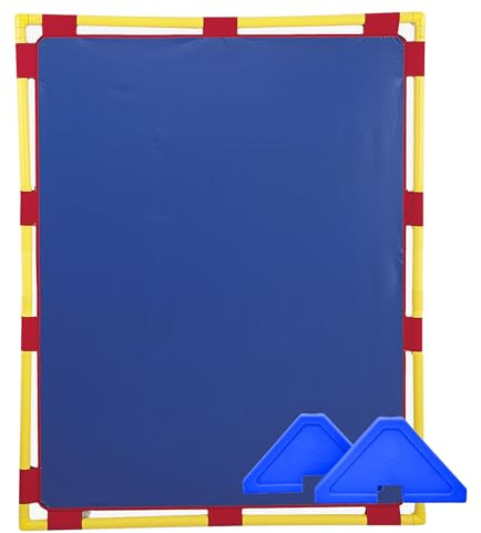 Children's Factory Big Screen PlayPanel, Kids Room Divider, Lightweight, Classroom Privacy Screen, Cantilever Feet Included, Lightweight, Plastic, Vinyl, 1 Panel Blue