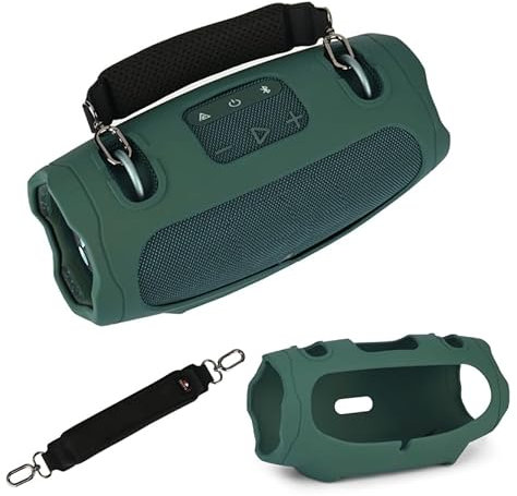 BeisDirect Silikon-Schutzhülle für JBL Xtreme 4 tragbarer Bluetooth-Lautsprecher, Xtreme4 Audio-Hülle mit Handschlaufe, Schutzhülle für JBL Xtreme4 Lautsprecherzubehör (grün)
