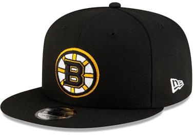 New Era Boston Bruins NHL Injection Schwarz Verstellbare 9Fifty Snapback Cap - One-Size