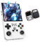 R36 MAX Retro Handheld Game Console with 128GB TF Card, 22000+ Preloaded Games, Portable Gaming Device for Retro Gaming Enthusiasts, Supports over 40+ gaming platforms, 4.0 Inch IPS Screen (WHITE)