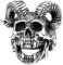 Sumpgle Edelstahl Herren Ring Punk Satan Ram Schädel Design Mode Persönlichkeit Schmuck