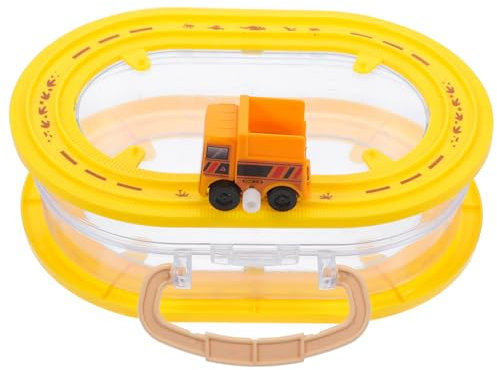 TOYANDONA Mini Aufbewahrungsbox Für Spielzeugautos Transparente Wind-up Spielzeug Box Mit Praktischem Tragegriff Für Und Spielsets Sicherer Verschlussmechanismus
