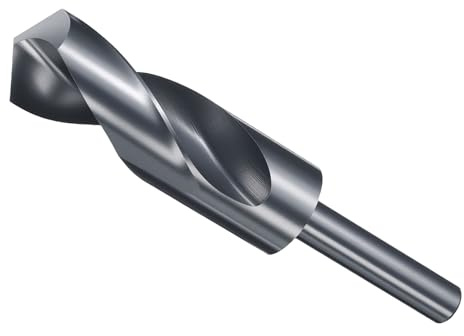 METALLIXITY Drill Bit (30mm), 1/2 Reduced Shank Round 4341 High-Speed Steel 118° Bits for Drilling Holes in Thin Metal Steel Wood Plastic Aluminum DIY Project | High-Speed Steel Bits for Drilling Medium to Low Thin Steel Copper Aluminum Wood Plastic DIY Project Nitriding Black