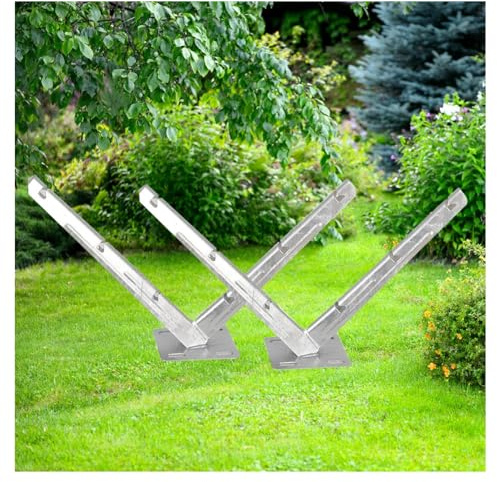 Razor Wire Bracket Pair, Hot-dip Galvanised V-bracket for Secure and Durable Fencing, Ideal for Garden and Roll Cage Protection