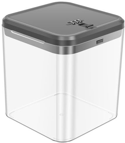 KEGAJEGA Medikamenten Aufbewahrung 14,1x14,1x16cm Abschließbare Box transparent Medizinbox Große für Geeignet Aufbewahrung Snacks Mobiltelefonen Medikamenten Kleinen Gegenständen
