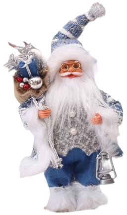 wueiooskj Desktop Santa Claus Puppe Dekoration Niedliche Figur Für Home Office Oder Party Prop Santa Claus Puppe Figur Statue Stehend