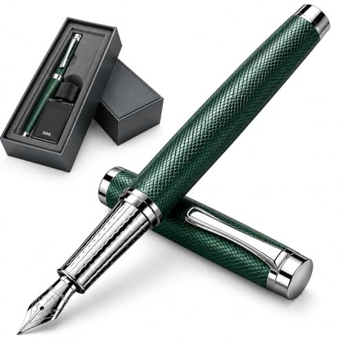CanQuanSWZX Luxury Pen Fountain Pen Set,Hand Polished Medium Titanium Tip and Gift Box, Fountain Pens for Writing, Calligraphy Nib Calligraphy Set Suitable as Pen Sets for Ladies and Pens for Men