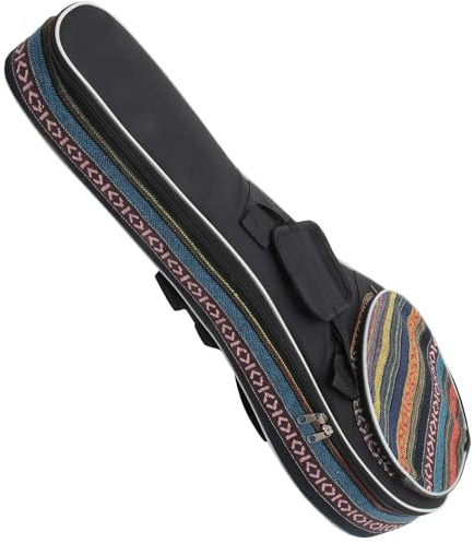 Healifty Lightweight Oxford Cloth Mandolin Case with Thickened Protection and Simple Fashion Design, Carry Bag for Mandolin Storage and Transport Color Style