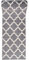 Carpeto Rugs Teppich Läufer Flur - Orientalisch Teppichläufer - Kurzflor, Weich - Flurläufer für Wohnzimmer, Schlafzimmer - Teppiche - Meterware - Grau Weiß - 60 x 200 cm